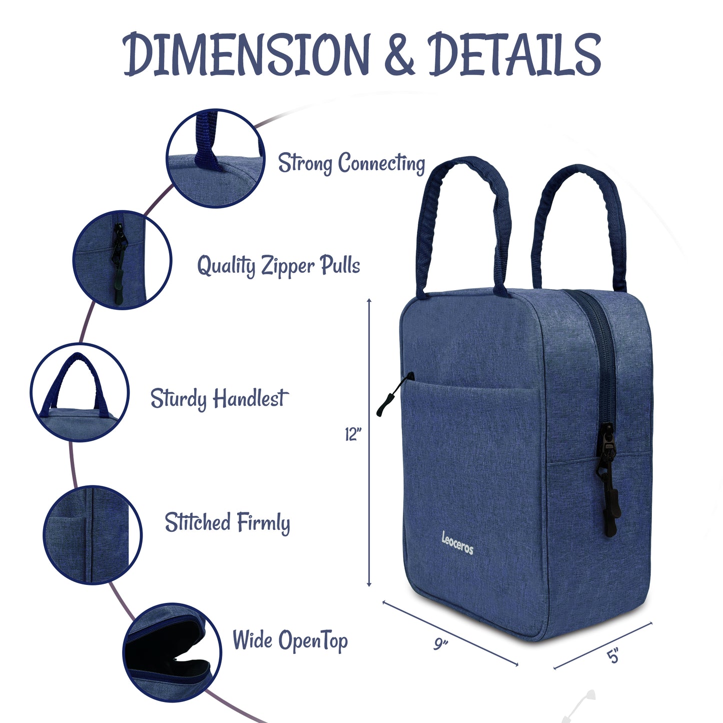 Blue Tiffin Bag For Office