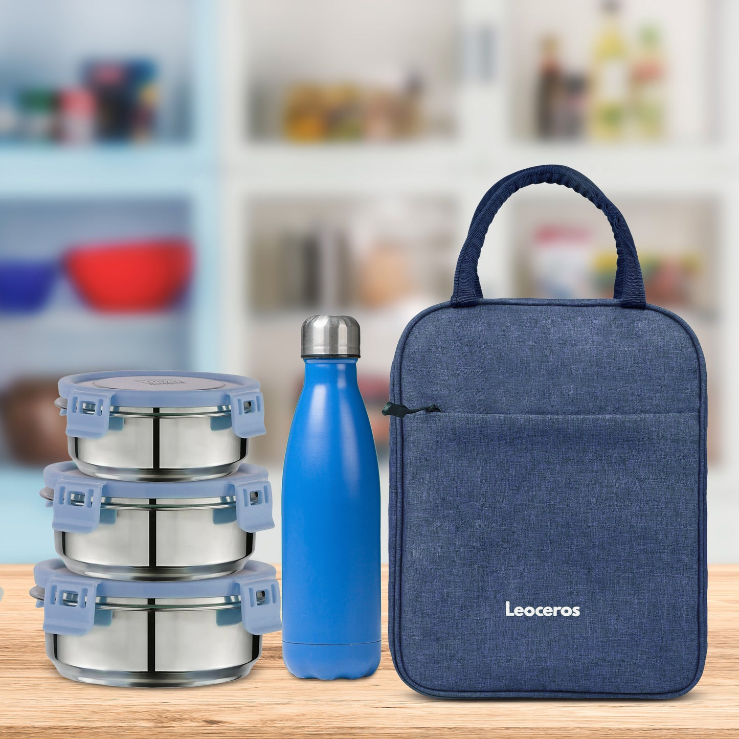 Blue Tiffin Bag For Office