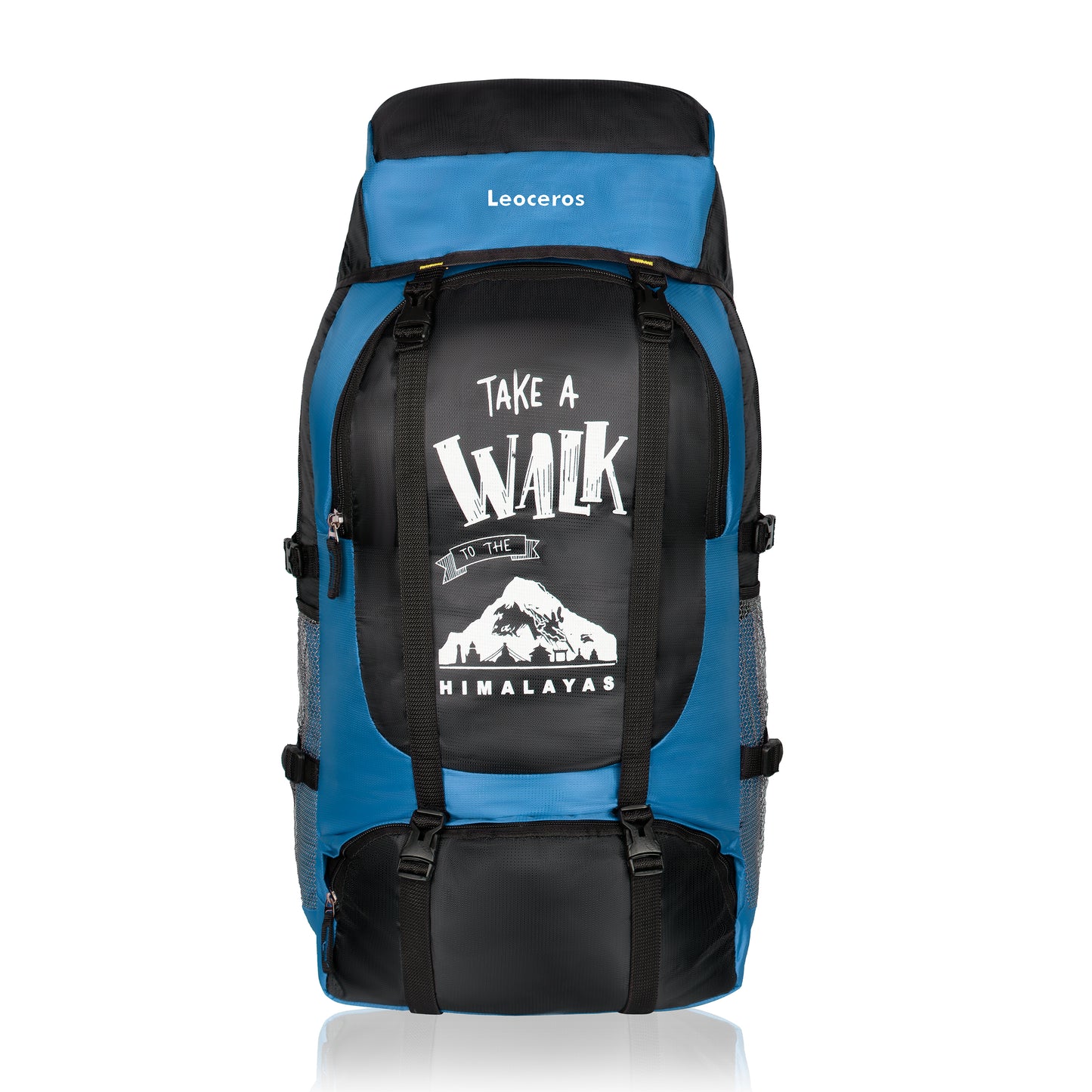 Water Proof 65 Litre Blue Hiking Backpack